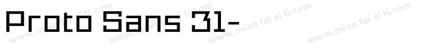 Proto Sans 31字体转换